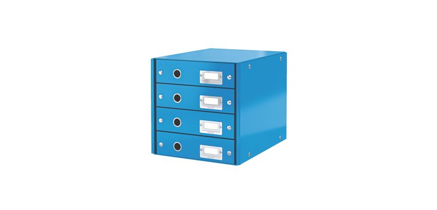 Module de classement Leitz Click&Store Wow 4 tiroirs couleur
