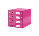 Module de classement Leitz Click&Store Wow 4 tiroirs couleur