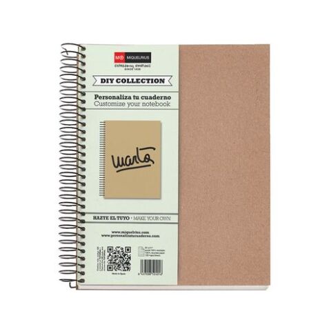 Cuaderno reciclado A5 cuadrícula 5 x 5 mm