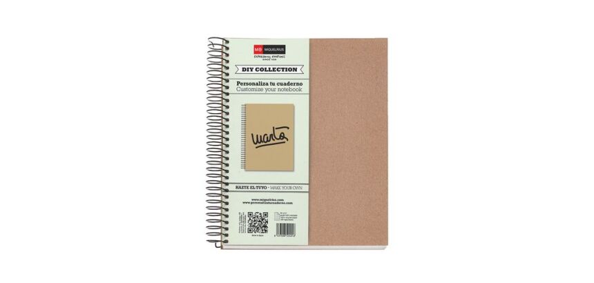 Cuaderno reciclado A5 cuadrícula 5 x 5 mm