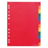 Set of 12 monthly dividers in polypropylene multicoloured Maxiburo