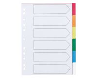 Set of 6 dividers in polypropylene coloured Maxiburo