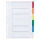 Set of 6 dividers in polypropylene coloured Maxiburo