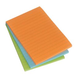 Notes lignées Post-it 102 x 152 mm - bloc de 45 feuilles