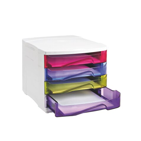 Schubladenbox 4T Cepbox Happy - mehrfarbig