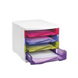 Module of classification Cep Happy white chest 4 colored drawers