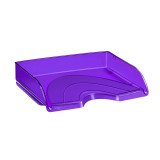 Corbeille à courrier italienne Cep Pro Happy couleur translucide