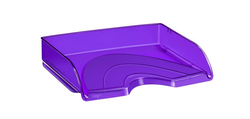 Corbeille à courrier italienne Cep Pro Happy couleur translucide