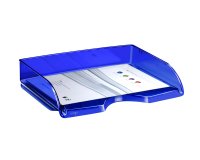 Corbeille à courrier italienne Cep Pro Happy bleu translucide