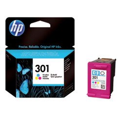 HP 301 cartucho original tricolor (165 páginas)