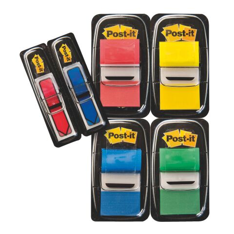 Pack 4 distribuidores de marcapáginas Post-It + 2 distribuidores flechas GRATIS