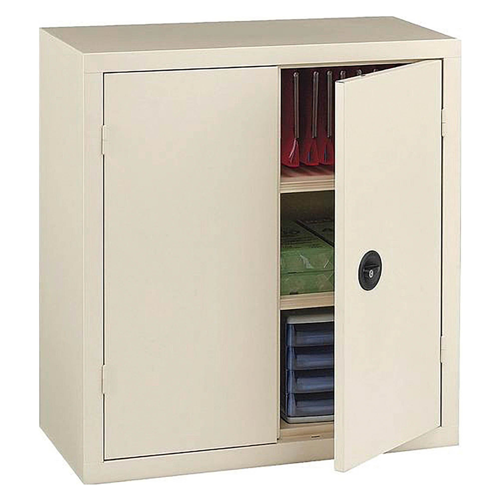 Armoire métal portes battantes monobloc Metily H 100 x L 90 x P 43 cm