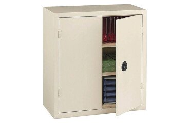 Armoire métal portes battantes monobloc Metily H 100 x L 90 x P 43 cm