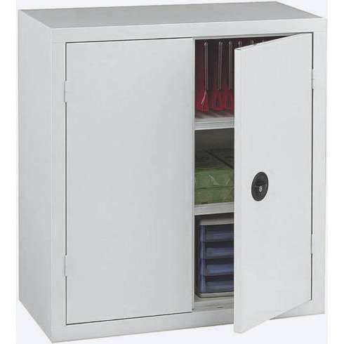 Armoire métal portes battantes monobloc Metily H 100 x L 90 x P 43 cm
