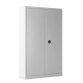 Metal wardrobe with hinged doors, monobloc Metily H 180 x W 90 x D 43 cm.