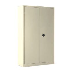 Metal wardrobe with hinged doors, monobloc Metily H 180 x W 90 x D 43 cm.