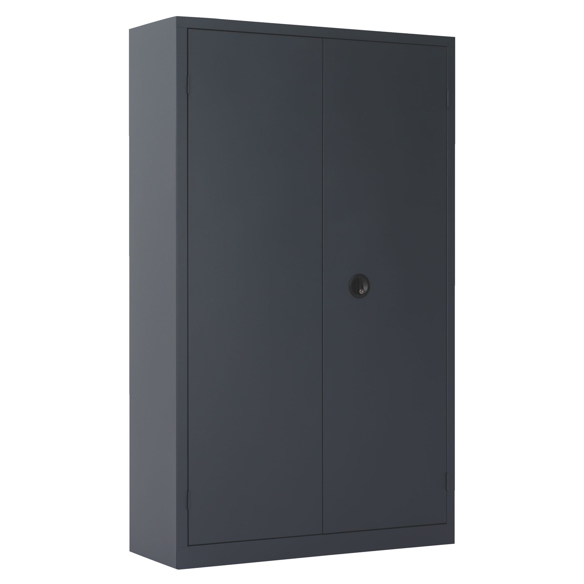 Metal wardrobe with hinged doors, monobloc Metily H 180 x W 90 x D 43 cm.