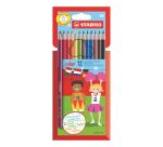 Crayon de couleur Stabilo Color couleurs assorties - Pochette de 12