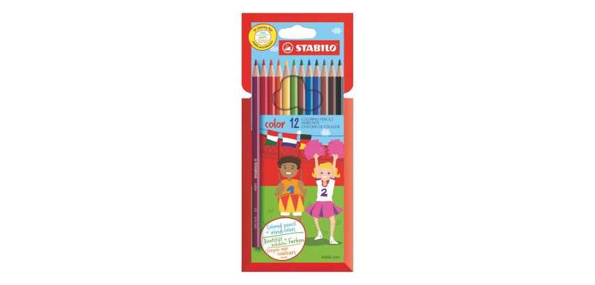 Etui 12 kleurpotloden Stabilo