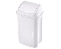 Papelera de plástico tapa basculante 10L