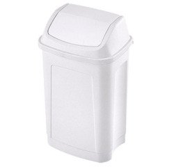 Papelera de plástico tapa basculante 10L