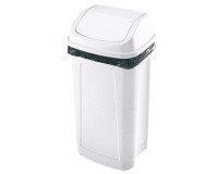Papelera de plástico tapa basculante 25L