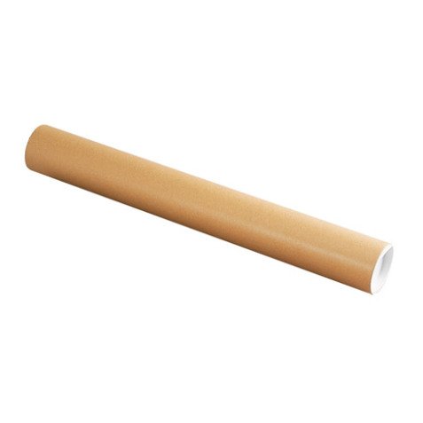 Tube d'expédition rond en carton Ø 80 mm x L 65 cm