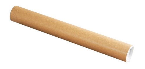 Tube d'expédition rond en carton Ø 80 mm x L 65 cm