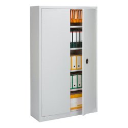 Metal wardrobe with swinging doors, Monobloc Metily H 198 x W 90 x D 43 cm