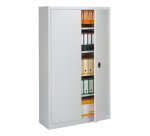 Schrank aus Metall mit Flügeltüren, Monoblock-Modell Metily H 198 x B 90 x T 43 cm