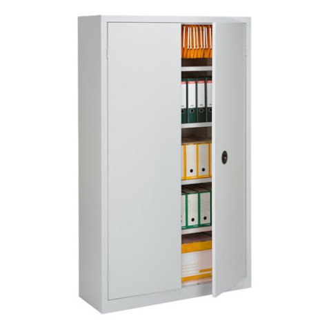 Armoire métal portes battantes monobloc Metily H 198 x L 90 x P 43 cm