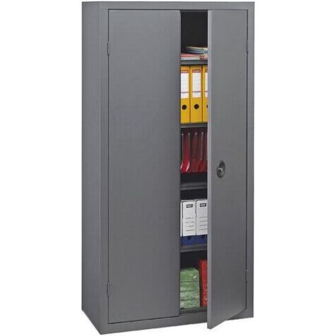 Schrank aus Metall mit Flügeltüren, Monoblock-Modell Metily H 198 x B 90 x T 43 cm