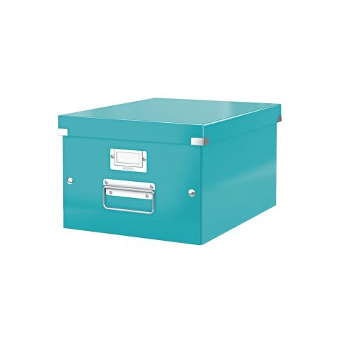 Caja de almacenamiento de cartón Leitz Click & Store 20 x 28 x 36,8 cm color verde menta