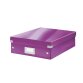 Caja de almacenamiento de cartón Leitz Click & Store Wow con separadores 10,5 x 27,8 x 36,8 cm color violeta