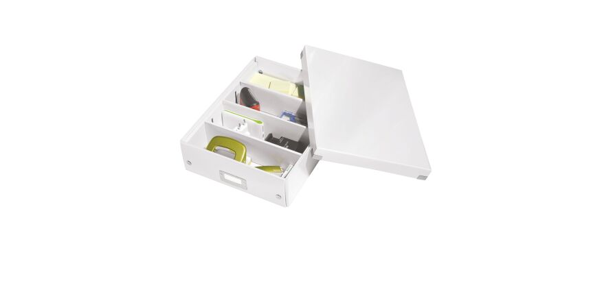 Boîte de rangement carton Leitz Click&Store Wow avec séparateurs H 10,5 x L 27,8 x P 36,8 cm couleur