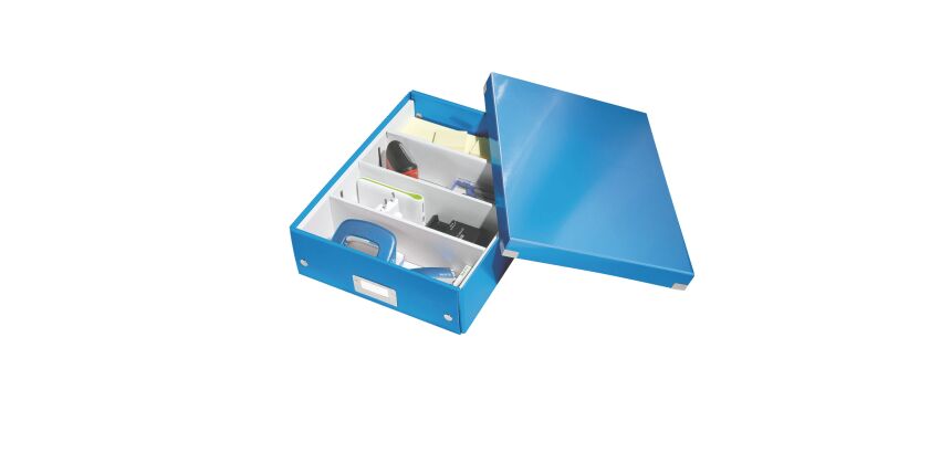 Boîte de rangement carton Leitz Click&Store Wow avec séparateurs H 10,5 x L 27,8 x P 36,8 cm couleur