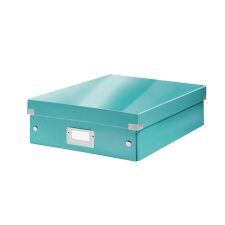 Caja de almacenamiento de cartón Leitz Click & Store Wow con separadores 