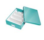 Caja de almacenamiento de cartón Leitz Click & Store Wow con separadores 10,5 x 27,8 x 36,8 cm color verde menta