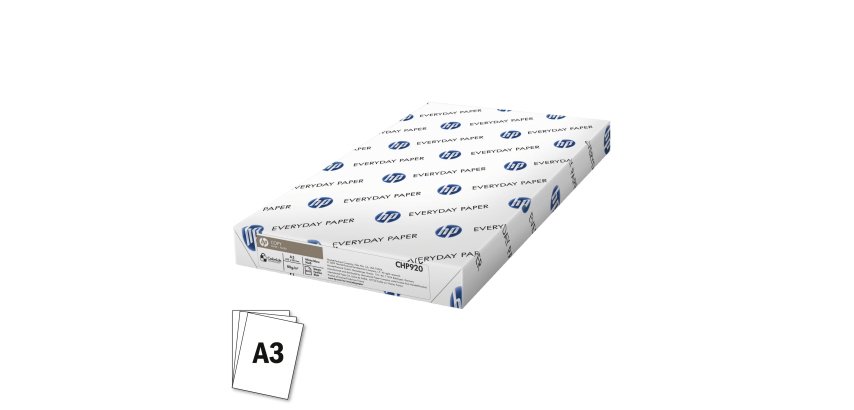 Papier A3 weiß 80 g HP Copy - Riemen von 500 Blatt