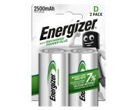 Blíster 2 Pilas recargables Energizer HR20 - D