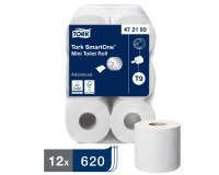 Papel higiénico mini rollo Tork SmartOne T9 111 m - Pack de 12 rollos