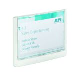Plaque murale 13 x 17 cm Click Sign Durable blanche