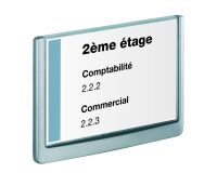 Placa mural 17,5 x 23,5 cm Click Sign Durable