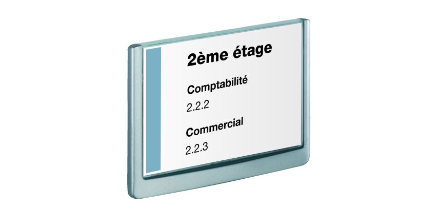 Placa mural 17,5 x 23,5 cm Click Sign Durable