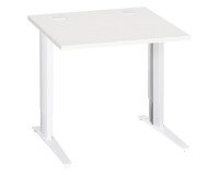 Bureau droit Excellens Métal Plus piètement L fixe ou réglable au montage