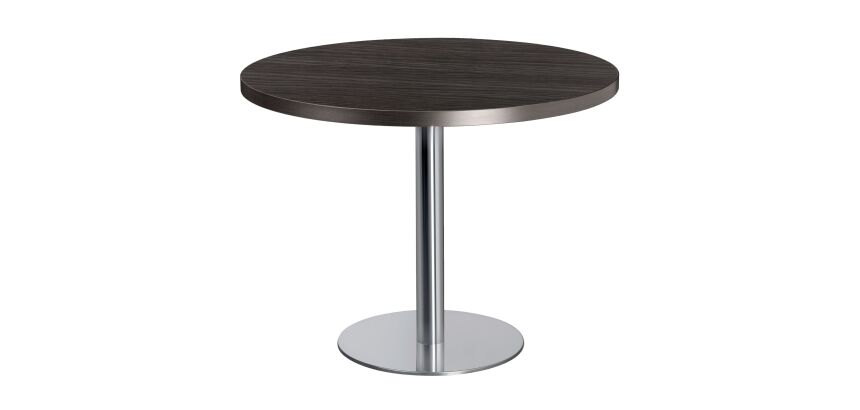 Table ronde diamètre 100cm Shiny pied chromé