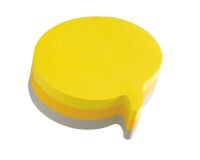 Bloc 225 sheets 3 colours Post It fantasy text balloon70 x 70 mm