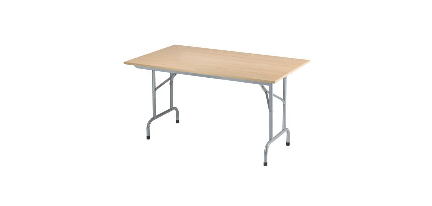 Pack 1 table pliante Primera hêtre L 140 x P 80 cm achetée = 1 table identique offerte