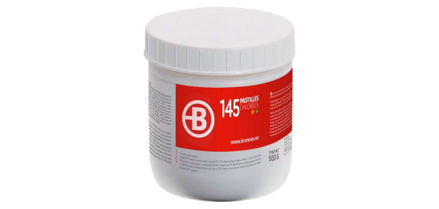 Pastilles chlorées Bruneau - Boîte de 145