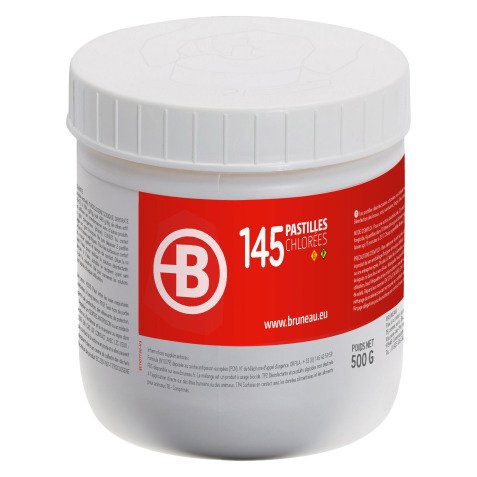 Pastilles chlorées Bruneau - Boîte de 145